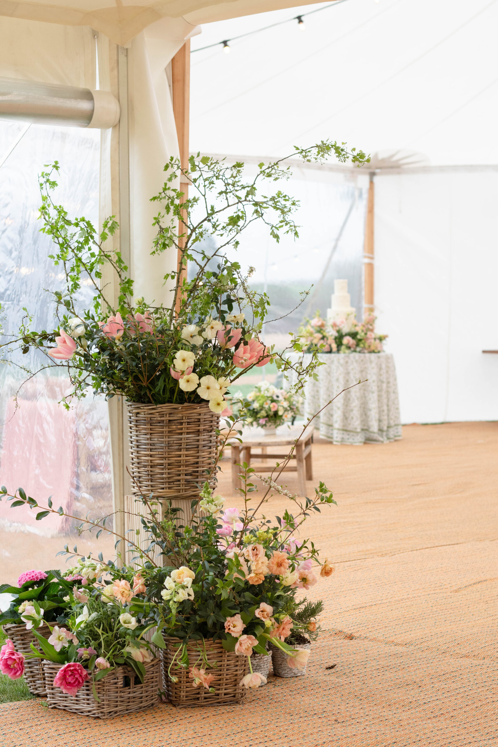 Bespoke summer wedding floral decor